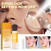 Setting Powder Sunscreen Face Powder, SPF 50, Translucent, Mineral Brush Finishing Powder, Oil Control, Spf Powder, Matte Finish Loose Powder Makeup for Women Man Cosmetic Gifts view 4