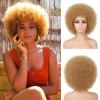 G&T Wig 70s Afro Wigs for Black Women, Blonde Afro Puff Wigs Bouncy and Soft Natural Looking for Daily Party Cosplay Costume(Blonde) view 1