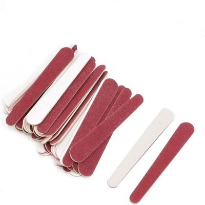 50Pcs Red Mini Nail Files, Disposable Double Sided Emery Board Nail File Buffer Set Manicure Tool for Natural Acrylic Fake Nails Nail Files Bulk Nail Files and Buffers Tools and Accessories