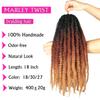 Marley Twist Braiding Hair 18 Inch Marley Hair 8 Packs Kinky Twist Hair Extensions for Afro Kinky Curly Braiding Soft and Natural Crochet Hair (18 Inch 8packs,1b/30/27) view 2