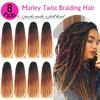 Marley Twist Braiding Hair 18 Inch Marley Hair 8 Packs Kinky Twist Hair Extensions for Afro Kinky Curly Braiding Soft and Natural Crochet Hair (18 Inch 8packs,1b/30/27) view 3