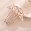 Aimimier Dainty Crystal Hair Comb Sparkly Bow Leaf Rhinestone Inlaid Hair Side Combs Vingtage Long Teeth Hair Clip Wedding Hair Accessories for Women (Clear) view 1
