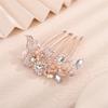 Aimimier Dainty Crystal Hair Comb Sparkly Bow Leaf Rhinestone Inlaid Hair Side Combs Vingtage Long Teeth Hair Clip Wedding Hair Accessories for Women (Clear) view 4