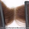 0.06mm Full PU Frontal Hairpiece For Men Toupee Natural Hairline Forehead Hair Piece Patch Invisible Seamless Ultra Thin Skin PU Human Hair Toppers Replacement Black/Brown Color (Brown, 3x16inch) view 4