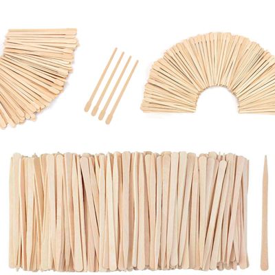 1200 Pack Wooden Waxing Sticks (Without Handle) and 1800 Pcs Wooden Eyebrow Waxing Sticks with Handle