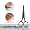GlamorDove 10Pcs Curved Needles with Cutting Scissor Hair Curved Needles for Micro Beads Sewing Weft Extensions Hair Extensions Weaving Needles Hand Sewing Accessories Leather Canvas Repair Needles view 2