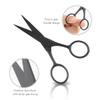 GlamorDove 10Pcs Curved Needles with Cutting Scissor Hair Curved Needles for Micro Beads Sewing Weft Extensions Hair Extensions Weaving Needles Hand Sewing Accessories Leather Canvas Repair Needles view 3