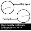 GlamorDove 10Pcs Curved Needles with Cutting Scissor Hair Curved Needles for Micro Beads Sewing Weft Extensions Hair Extensions Weaving Needles Hand Sewing Accessories Leather Canvas Repair Needles view 4