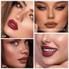 3 Pcs Brown Purple Red Matte Cream Lipstick,Velvet Waterproof Long Lasting Smudge Proof for Women Lip Stick,Magic Lipstick 24 Hours Original Lip Liner Makeup,labiales mate 24 horas originales,Vegan view 4
