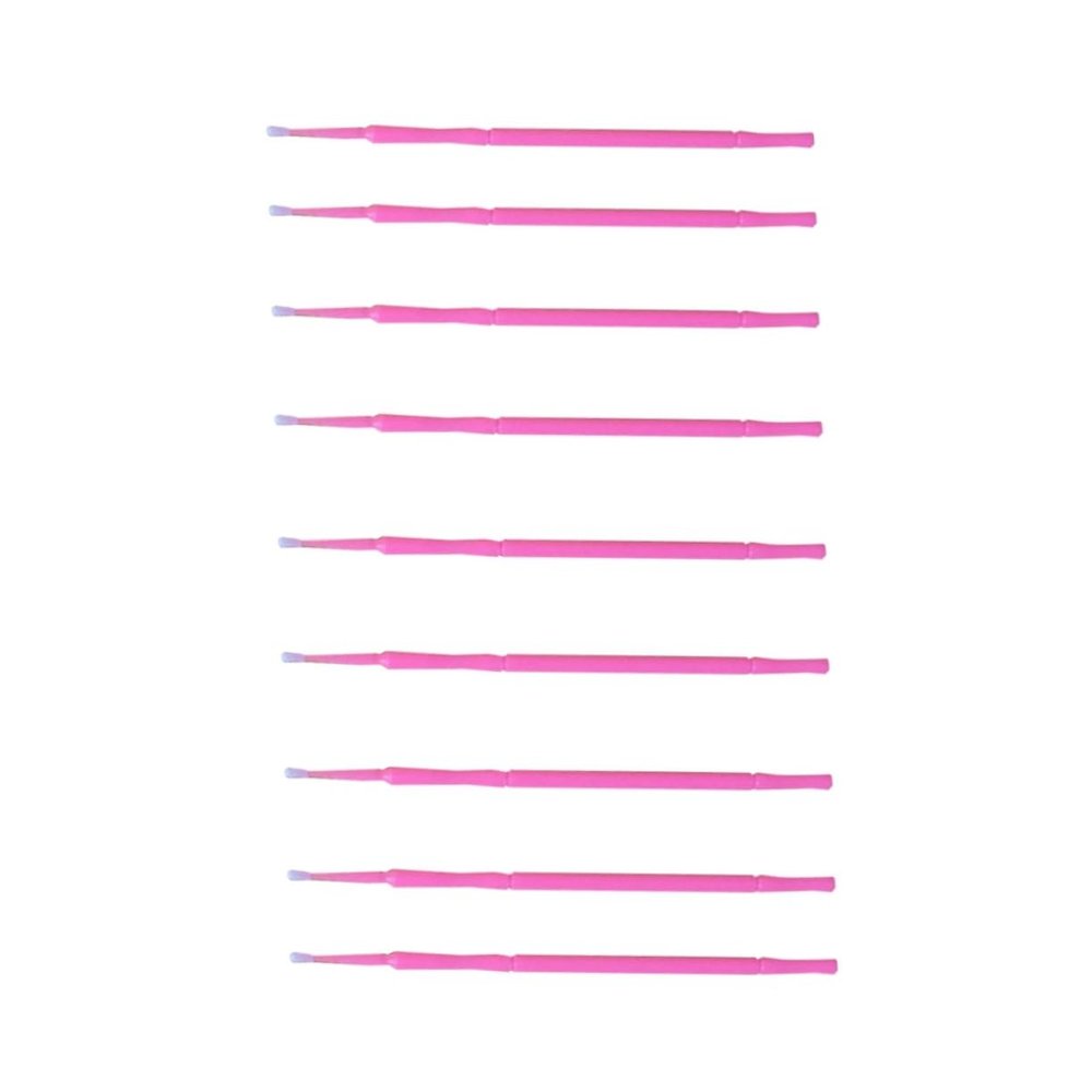 Healeved 100pcs Eyelash Extension Cotton Swabs Micro Applicator Brush Lash Tool False Eyelash Applicator Sanitary Makeup Tools for Lash Extensions Removal