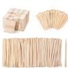 1200 Pack Wooden Waxing Sticks (Without Handle) and 600 Pcs Wooden Eyebrow Waxing Sticks with Handle and 2400 Pcs Popsicle Sticks for Crafts view 1