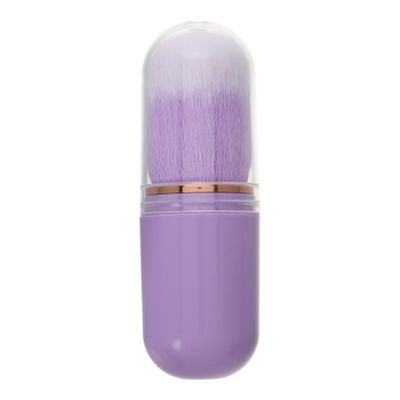 Healeved Mini Retractable Makeup Brush Portable Blush Brush for Travel Versatile Cosmetic Tool for Liquid Blush and Powder Foundation Compact Design for Easy Carrying
