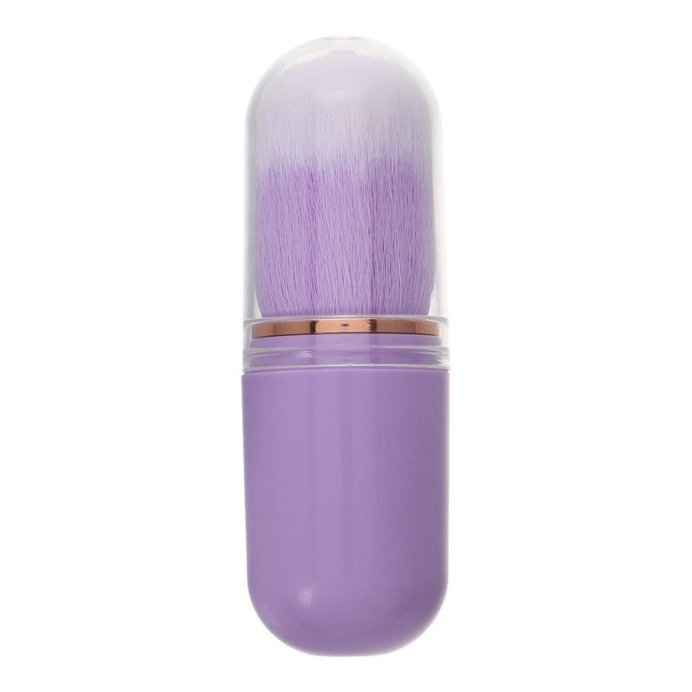 Healeved Mini Retractable Makeup Brush Portable Blush Brush for Travel Versatile Cosmetic Tool for Liquid Blush and Powder Foundation Compact Design for Easy Carrying