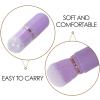 Healeved Mini Retractable Makeup Brush Portable Blush Brush for Travel Versatile Cosmetic Tool for Liquid Blush and Powder Foundation Compact Design for Easy Carrying view 3