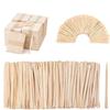 1200 Pcs Wooden Waxing Sticks (Without Handle) and 1200 Pcs Wooden Eyebrow Waxing Sticks with Handle and 2400 Pcs Popsicle Sticks view 1