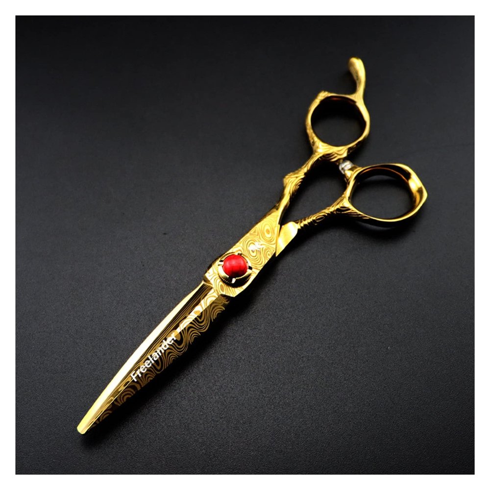 ELUKHT Shears for Hair Cutting 6.0 Inch Hair Cutting Scissors, Hair Cutting Scissors, Special for Hairdressers, Hair Cutting Scissors Golden Hair Cutting Kit (Cutting Only)