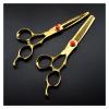 ELUKHT Shears for Hair Cutting 6.0 Inch Hair Cutting Scissors, Hair Cutting Scissors, Special for Hairdressers, Hair Cutting Scissors Golden Hair Cutting Kit (Cutting Only) view 2