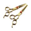 ELUKHT Shears for Hair Cutting 6.0 Inch Hair Cutting Scissors, Hair Cutting Scissors, Special for Hairdressers, Hair Cutting Scissors Golden Hair Cutting Kit (Cutting Only) view 3