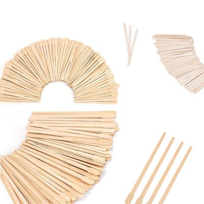 1800 Pcs Wooden Eyebrow Waxing Sticks with Handle and 1200Pcs Wooden Wax Sticks (Slanted Handle)