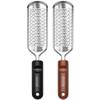 2 Pcs Foot Files Callus Remover, Stainless Steel Professional Pedicure Foot Rasp Scrubber Foot Care Tools to Removes Hard Skin Corns for Dry and Wet Fee view 1