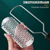 2 Pcs Foot Files Callus Remover, Stainless Steel Professional Pedicure Foot Rasp Scrubber Foot Care Tools to Removes Hard Skin Corns for Dry and Wet Fee view 3