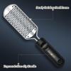 2 Pcs Foot Files Callus Remover, Stainless Steel Professional Pedicure Foot Rasp Scrubber Foot Care Tools to Removes Hard Skin Corns for Dry and Wet Fee view 4