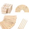 1800 Pcs Wooden Eyebrow Waxing Sticks with Handle and 2400 Pcs Popsicle Sticks for Crafts view 1