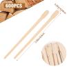 1800 Pcs Wooden Eyebrow Waxing Sticks with Handle and 2400 Pcs Popsicle Sticks for Crafts view 2