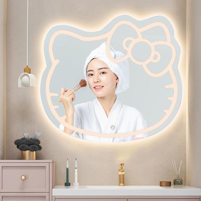 23.620.5in Adjustable Tri Tone LED Lighted Makeup Mirror, Lighted Vanity Mirror for Wall, Dimmable, Waterproof, for Bathroom Bedroom, Front Lighted Vanity Makeup Mirror, Memory Function Smart Mirror