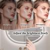 23.620.5in Adjustable Tri Tone LED Lighted Makeup Mirror, Lighted Vanity Mirror for Wall, Dimmable, Waterproof, for Bathroom Bedroom, Front Lighted Vanity Makeup Mirror, Memory Function Smart Mirror view 3