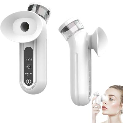Eye Moisturizing Machine, Heated Nano Eye Mist Sprayer with Cold & Hot Compress Modes, 3 Speed Temperature Adjustment & Constant Temperature Heating, for Home, Travel, Business Trip, Dorm