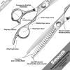 Fengliren High-end Professional Hair Cut Thinning Scissors Hair Cutting Teeth Shears Barber Hairdressing Texturizing Scissor Extremely Very Sharp 6.1 Inch Dynamic Stainless Steel Alloy For Salon& Home view 3