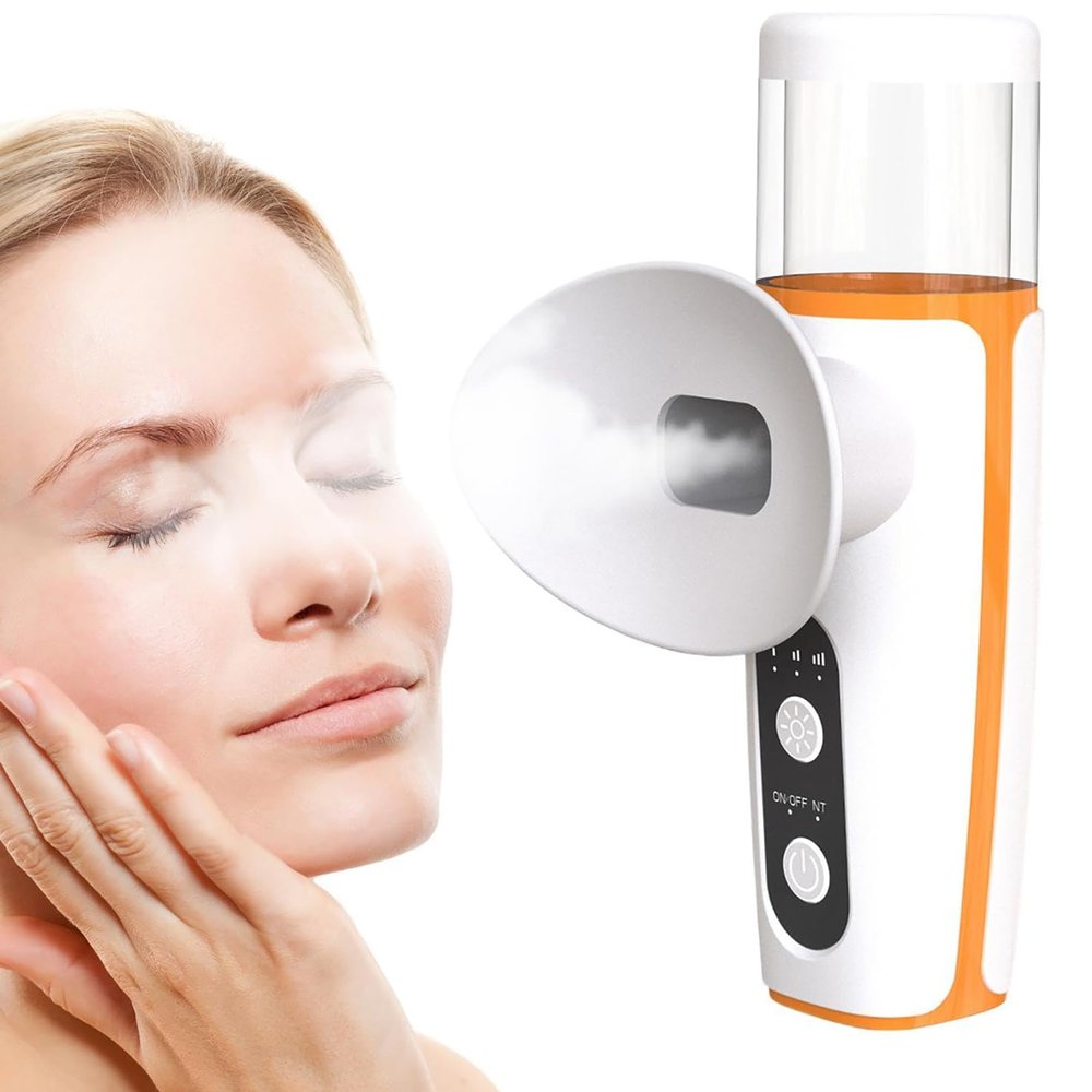 PODEC Rechargeable Mist Sprayer for Dry Eye, Cool Mister Eye Steaming Device with 20ml Water Tank Capacity, 3 Temperature Modes & Hot and Cold Compress Modes Adjustable, for Eyelid, Eye Skin SPA