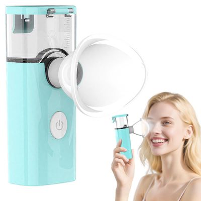 2-in-1 Nano Facial Mister & Eye Mist Steamer, USB Rechargeable Portable Face and Eye Sprayer for Eyelash Extensions, Dry Eyes Relief, Skin Hydrating and Moisturizing, with Visual Water Tank