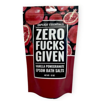 Explicit Essentials Vanilla Pomegranate Epsom Bath Salts, 12 oz