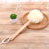 5PCS Loofah Bath Brush, Shower Loofah Body Shower Brushes Back Loofah Back Scrubber Bath Sponge with Wooden Handle for Bathroom (Wooden handle - white) view 3