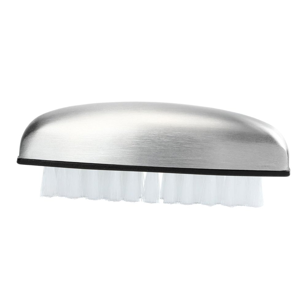 Homoyoyo Ergonomic Handle Nail Brush Soft Bristles Nail Cleaning Brush for Women Kitchen Hand Washing Tool Stainless Steel