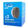 X-All 2 Pieces Brush Head Replacements for X-All Power Scrubber Cleaning Attachments Ideal for Flat Surfaces view 1
