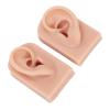 Aoaoy Silicone Ear Model, 1 Pair Flexible Soft Reusable Simulated Human Skin Silicone Piercing Model (2) view 2