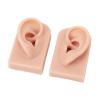 Aoaoy Silicone Ear Model, 1 Pair Flexible Soft Reusable Simulated Human Skin Silicone Piercing Model (2) view 4