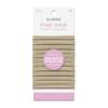 Gimme Beauty Fine Hair Elastic Bands - Slim-Fit Elastic Ties for Fine, Brittle, or Bleached Hair - No-Dent, Gentle-Grip Ponytail Holders for All-Day Comfort - 12 Pack, Blonde view 1