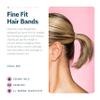 Gimme Beauty Fine Hair Elastic Bands - Slim-Fit Elastic Ties for Fine, Brittle, or Bleached Hair - No-Dent, Gentle-Grip Ponytail Holders for All-Day Comfort - 12 Pack, Blonde view 2