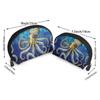 Jekydosd Blue Ringed Octopus Print Portable Bags Clutch Pouch For Travel And Daily Use, Ideal For Cosmetics, Small Items, And More view 2