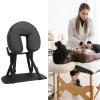 CHICIRIS Adjustable Beauty Bed Headrest Cradle, Face Cradle Pillow for Massage Table, U Shape Cushion with Hand Support, PU Leather and High Rebound Sponge, Fits Most Beauty and Massage view 2
