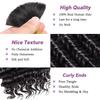 Afihond Human Braiding Hair For Boho Braids Deep Water Wave Bulk Human Hair for Braiding 12A Wet and Wavy Curly 100% Human Hair Extensions 3 Bundles 110g Natural Color 16inch view 2