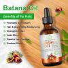 Batana Oil for Hair Growth Organic Raw Batana Hair Oil Natural Cold Pressed Pure Glass Bottle Oils to Thicken Brows, Repair Hair & Scalp, All Hair Types (4 fl oz) by MMPANG view 2