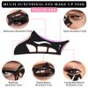 4PCS Reusable Eyeshadow Stencil Tool for Eyes, Cat Eyeliner Stencil Guide Eyeshadow Shield Eyeliner Wing Eyeshadow Makeup Hooded Eye Patches Auxiliary Tool,Black view 2