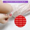 300 PCS Disposable Plastic Foot Covers, Moisturizing Socks for Paraffin Baths, Spa, Pedicure, and Cracked Heel Repair, Clear Foot Mask with Stickers view 3