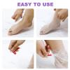 300 PCS Disposable Plastic Foot Covers, Moisturizing Socks for Paraffin Baths, Spa, Pedicure, and Cracked Heel Repair, Clear Foot Mask with Stickers view 4