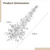 Silver Wedding Hair Comb With Crystal Flower Headpiece, 28 X 9.5 Cm, Alloy Design, Perfect For Bridal Or Party view 2